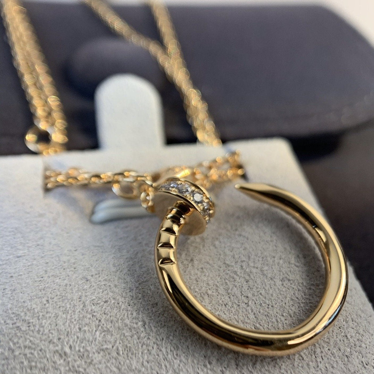 [Elowen jewels ]JUSTE NECKLACE PINK GOLD DIAMONDS