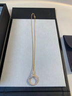 [Elowen jewels ]JUSTE NECKLACE PINK GOLD DIAMONDS