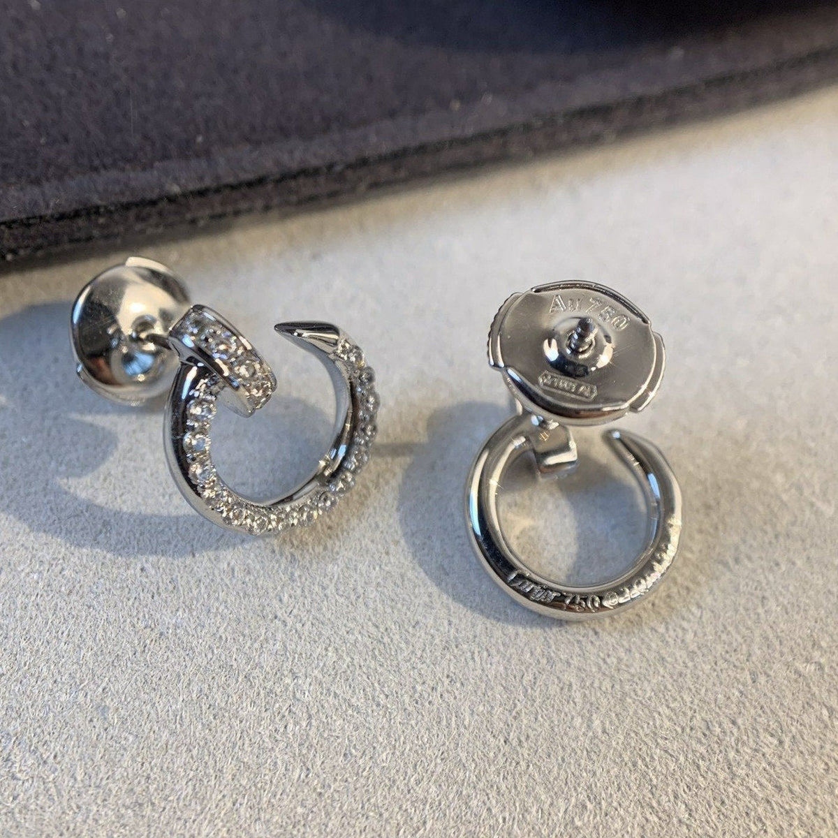 [Elowen jewels ]JUSTE EARRINGS SILVER DIAMONDS