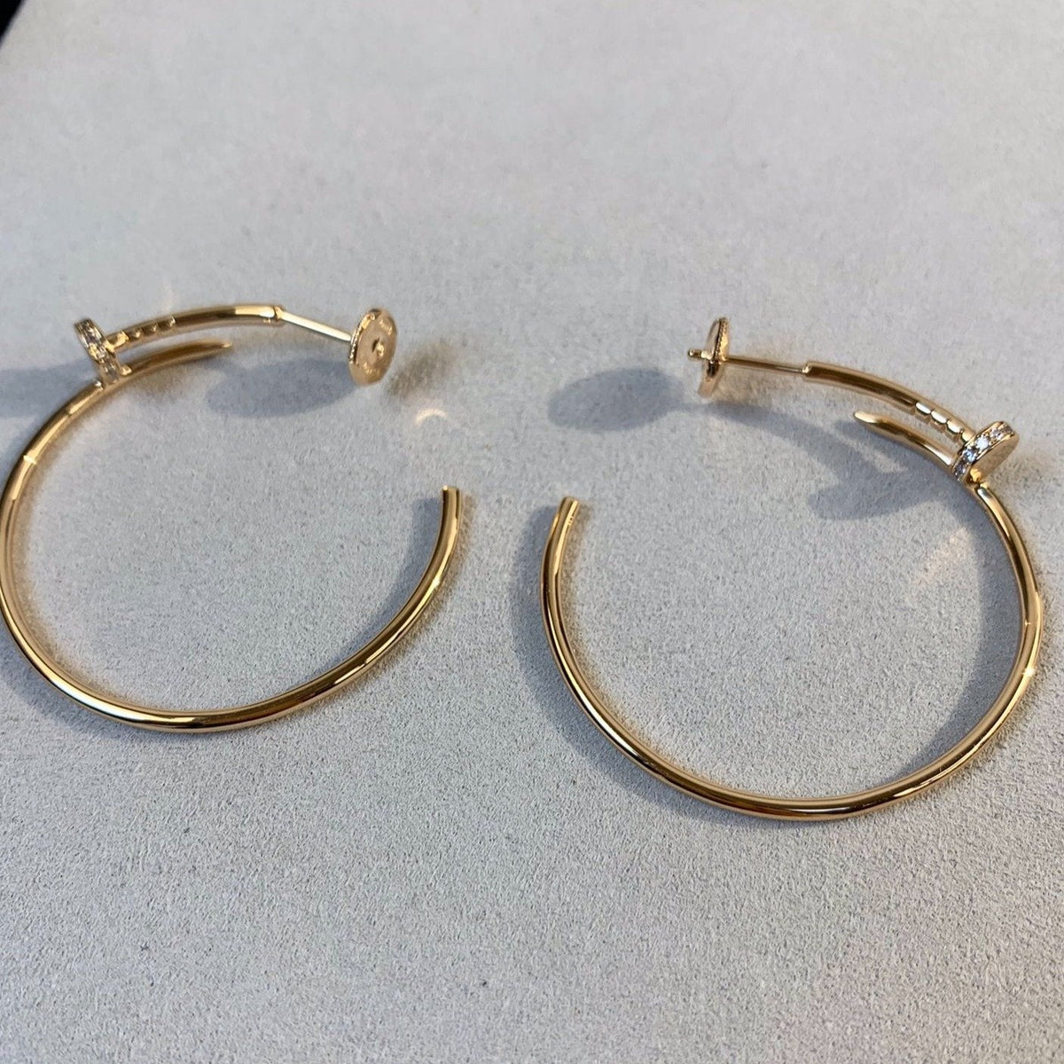 [Elowen jewels ]JUSTE EARRINGS GOLD DIAMONDS 1.8MM