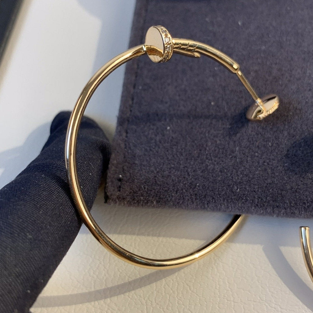 [Elowen jewels ]JUSTE EARRINGS GOLD DIAMONDS 1.8MM