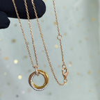 [Elowen jewels ]TRINITY-HALSKETTE SILBER GOLD ROSÉGOLD DIAMANTEN