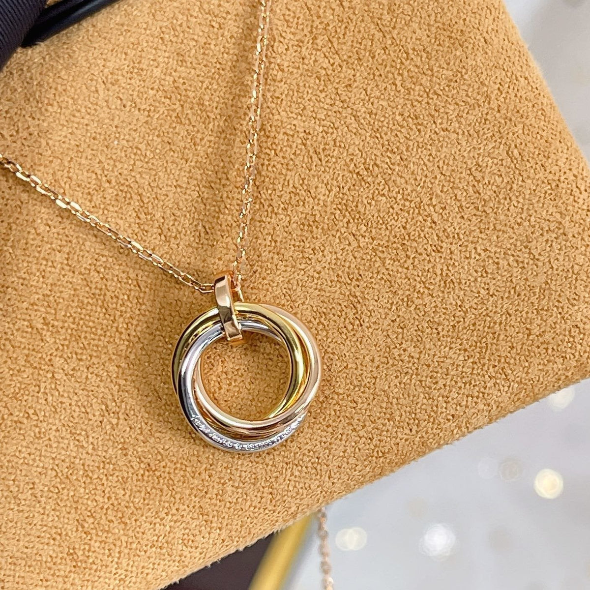 [Elowen jewels ]TRINITY-HALSKETTE SILBER GOLD ROSÉGOLD DIAMANTEN