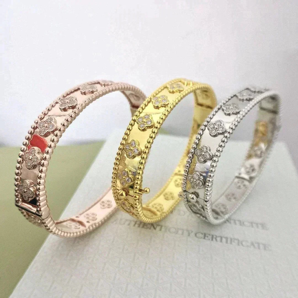 [Elowen jewels ]CLOVER BRACELET 8MM DIAMONDS