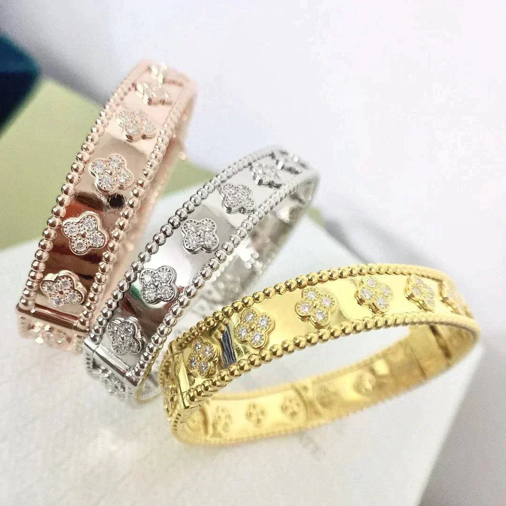 [Elowen jewels ]CLOVER BRACELET 8MM DIAMONDS