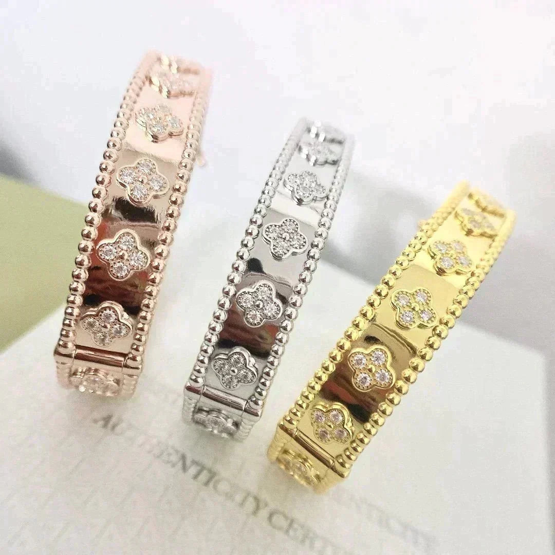 [Elowen jewels ]CLOVER BRACELET 8MM DIAMONDS
