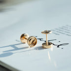 [Elowen jewels ]LOVE EARRINGS PINK GOLD 10MM
