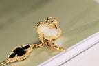 [Elowen jewels ]CLOVER EARRINGS GOLD ONYX MOP 3 MOTIF