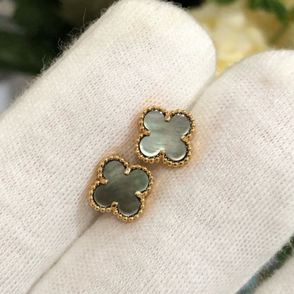 [Elowen Jewels]CLOVER MINI GOLD EARRINGS