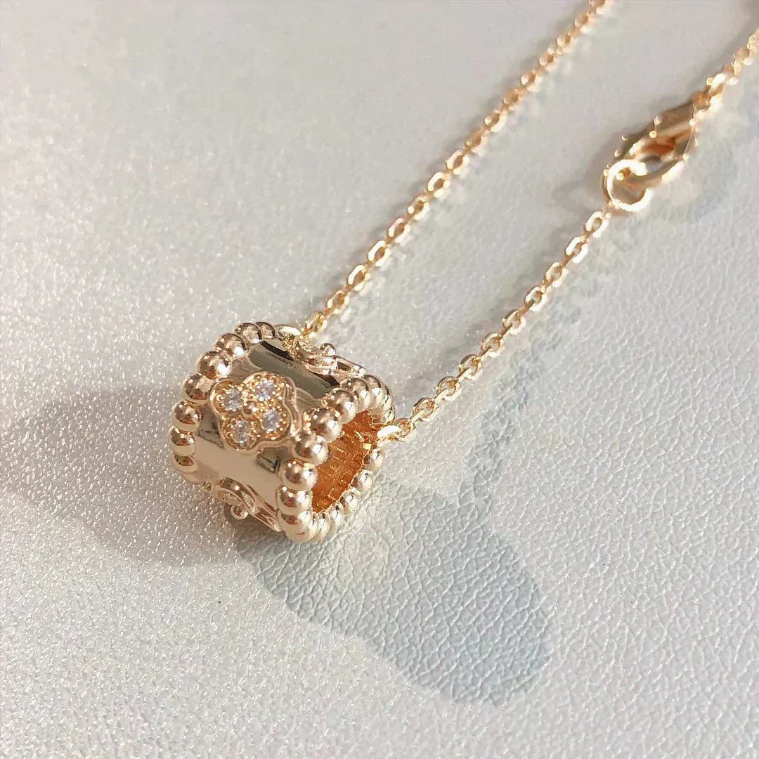 [Elowen jewels ]PERLEE ANHÄNGER-HALSKETTE GOLD / ROSÉGOLD
