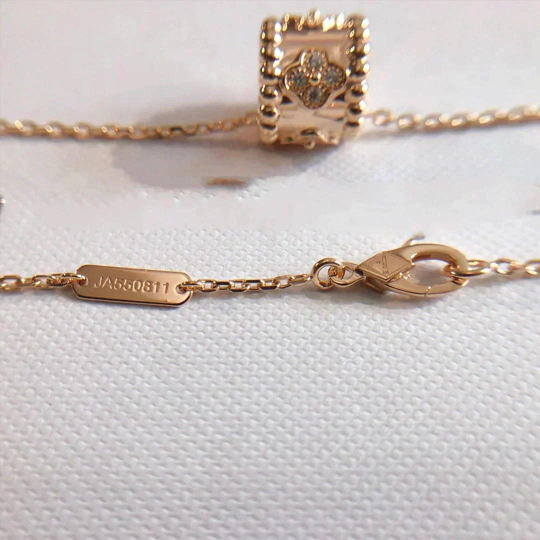 [Elowen jewels ]PERLEE ANHÄNGER-HALSKETTE GOLD / ROSÉGOLD