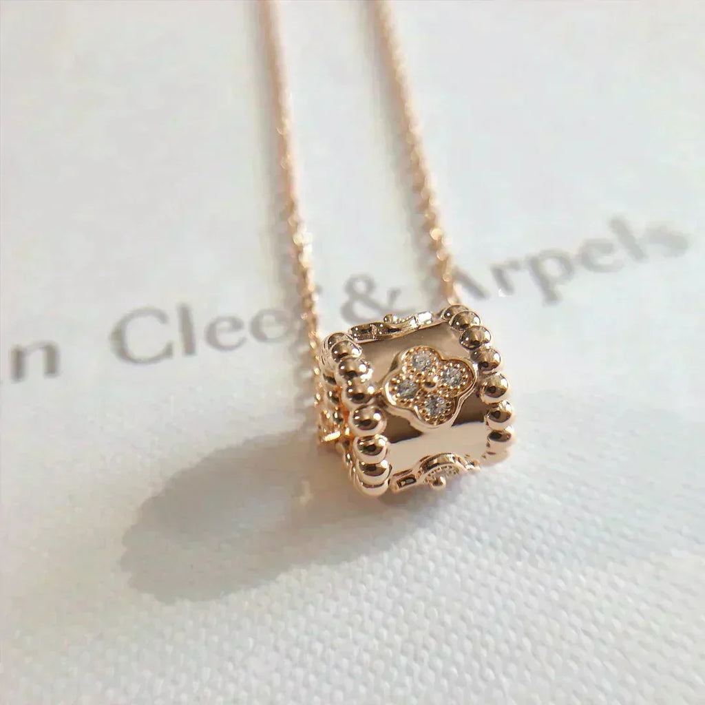 [Elowen jewels ]PERLEE ANHÄNGER-HALSKETTE GOLD / ROSÉGOLD