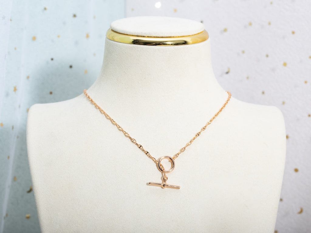 [Elowen jewels ]ECHAPPEE NECKLACE PINK GOLD