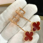 [Elowen jewels ]CLOVER 2 MOTIV LASER-KARNEOL-OHRRINGE