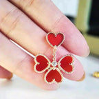 [Elowen jewels ]SWEET CLOVER CARNELIAN EARRINGS