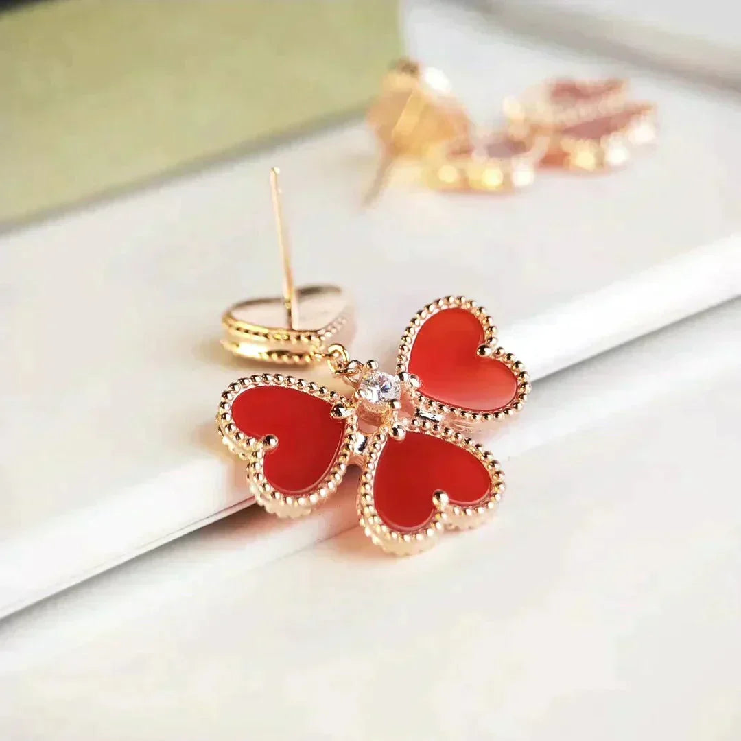 [Elowen jewels ]スウィートクローバー・カーネリアン・イヤリング