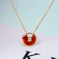 [Elowen jewels ]AMULETTE GOLD KARNEOL ONYX HALSKETTE