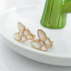 [Elowen jewels ]SCHMETTERLINGS-OHRRINGE AUS PERLMUTT UND DIAMANTEN