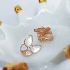 [Elowen jewels ]SCHMETTERLINGS-OHRRINGE AUS PERLMUTT UND DIAMANTEN