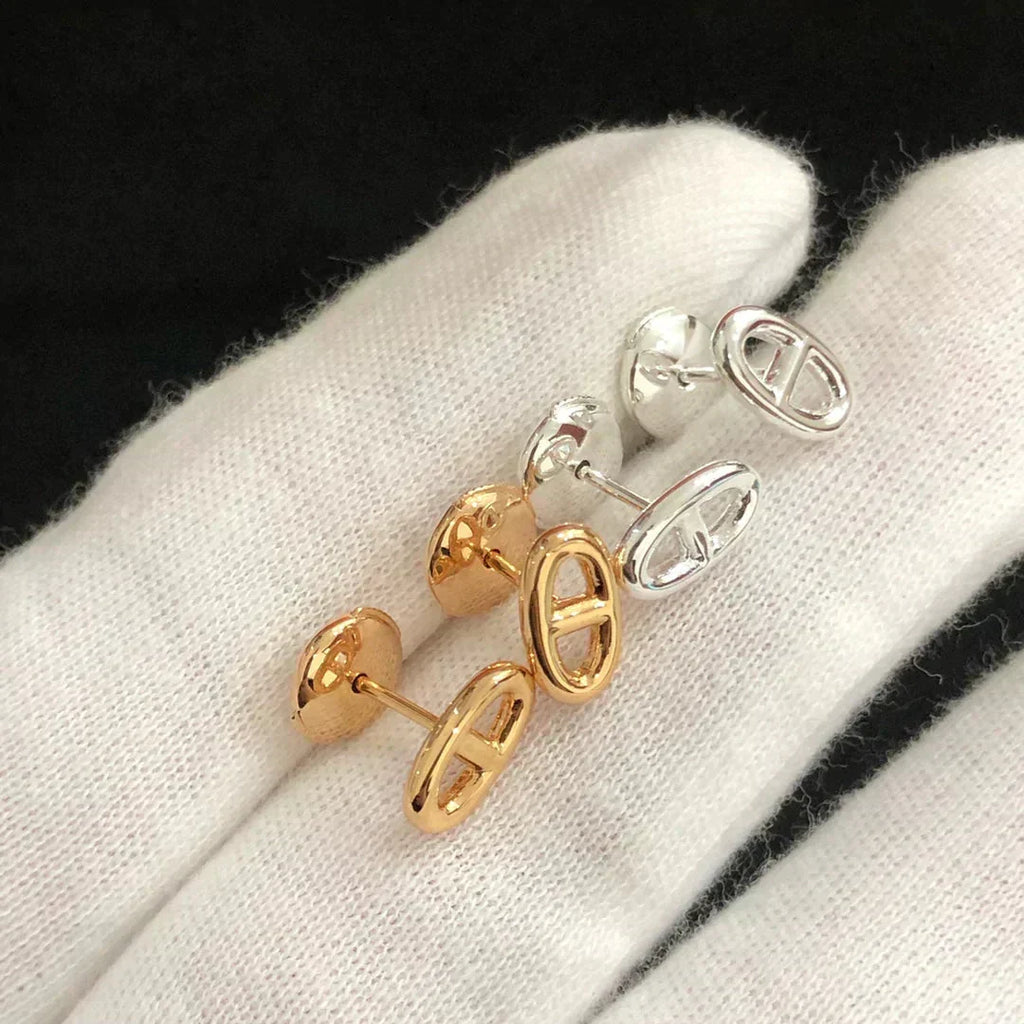 [Elowen jewels ]CHAINE SMALL EARRINGS GOLD AND SILVER