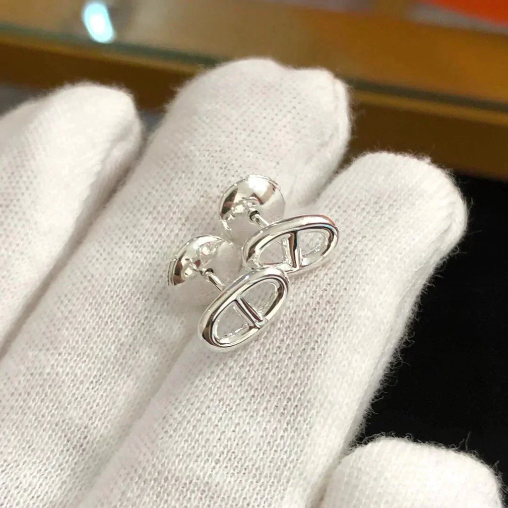 [Elowen jewels ]CHAINE SMALL EARRINGS GOLD AND SILVER