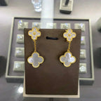 [Elowen jewels ]CLOVER  2 MOTIFS  DIAMOND  EARRINGS (MULTIPLE CHOICESç´