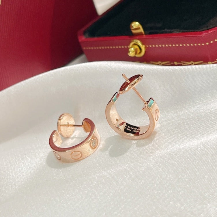[Elowen jewels ]LOVE EARRINGS 5.7MM 2 DIAMONDS