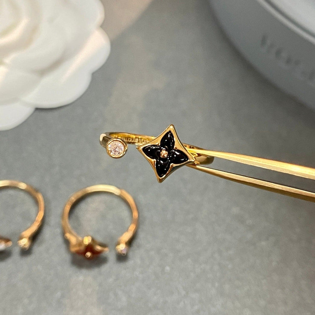 [Elowen jewels ]OFFENER RING STAR 1 DIAMANT