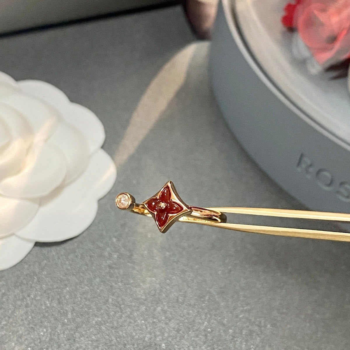 [Elowen jewels ]STAR 1 DIAMOND OPEN RING