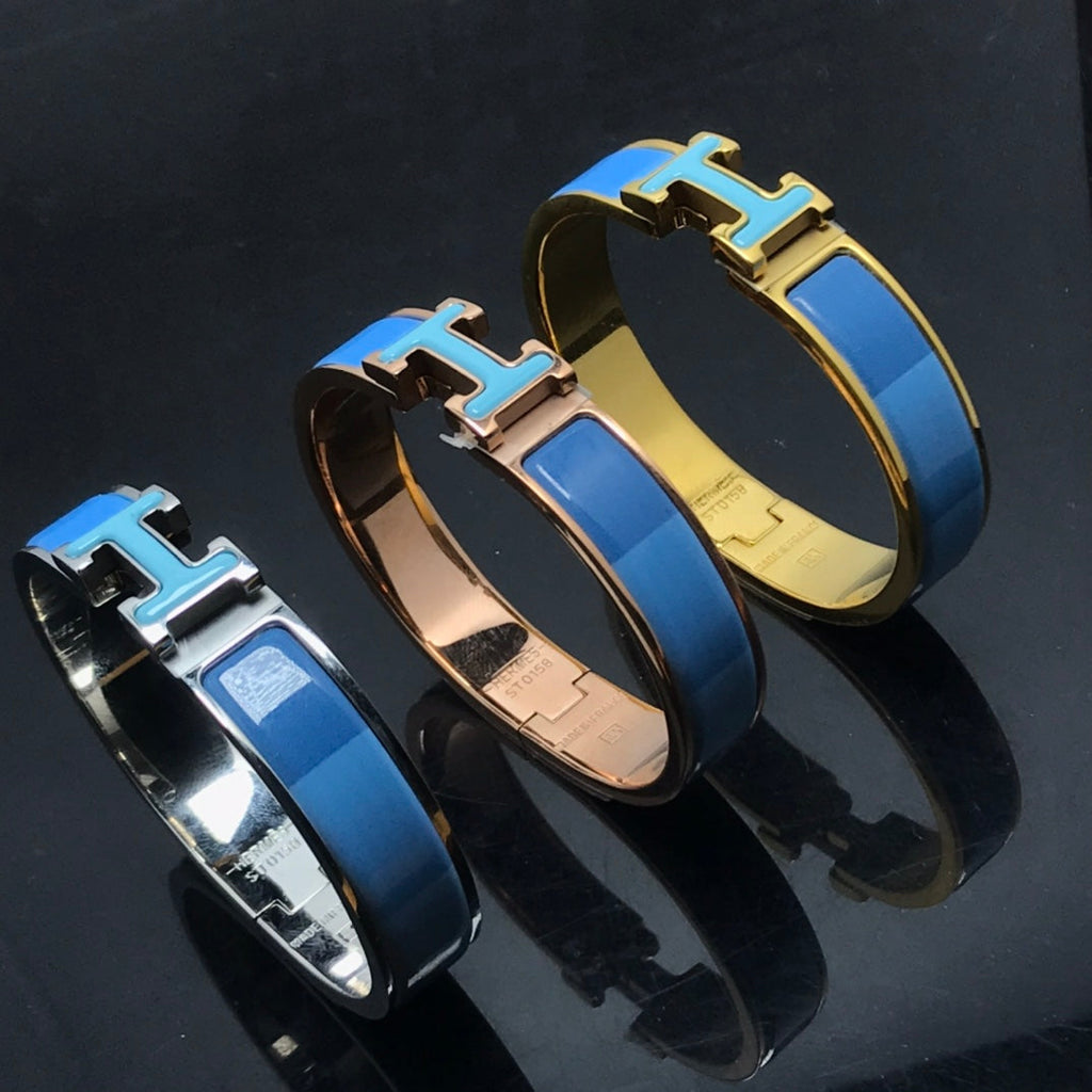 [Elowen jewels ]H BRACELET BLUE RAINBOW CERAMIC