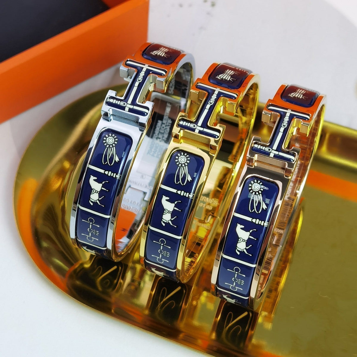 [Elowen jewels ]H COUVERTURES ARMBAND DUNKELBLAU