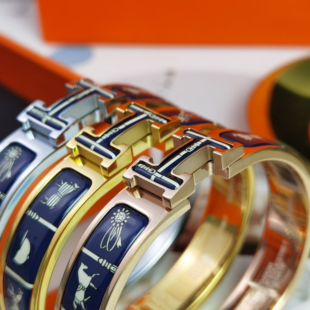 [Elowen jewels ]H COUVERTURES ARMBAND DUNKELBLAU