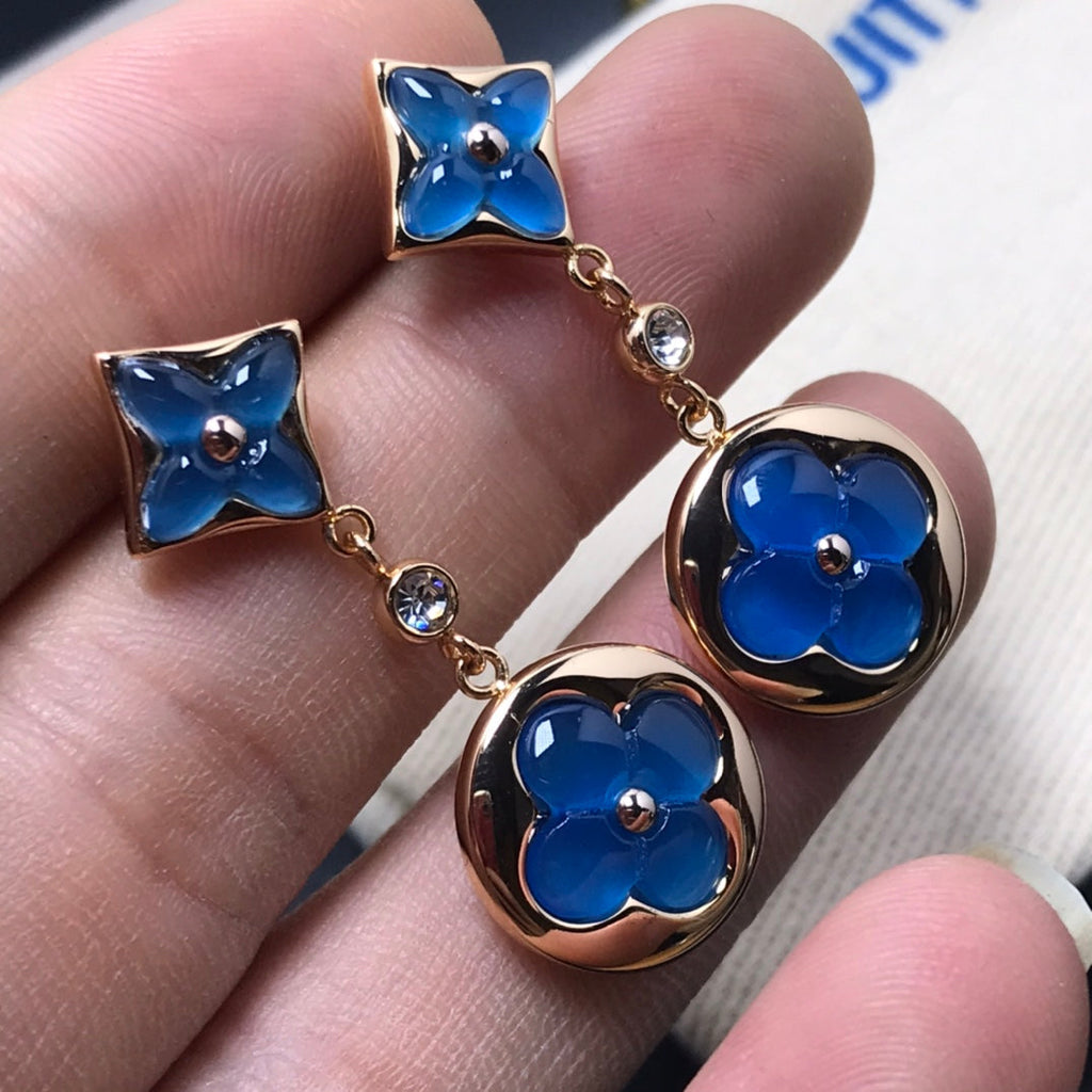[Elowen jewels ]STERN- UND SONNEN-ACHAT-DIAMANT-OHRRINGE