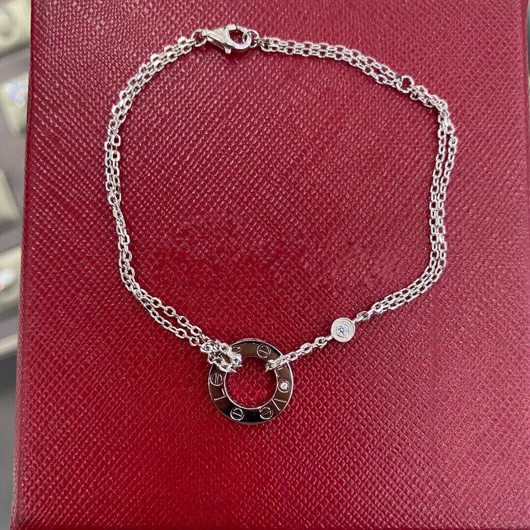[Elowen jewels ]LOVE-ARMBAND 2 DIAMANTEN