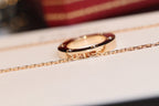 [Elowen jewels ]LIEBESKETTE 16MM 6 DIAMANTEN ROSÉGOLD