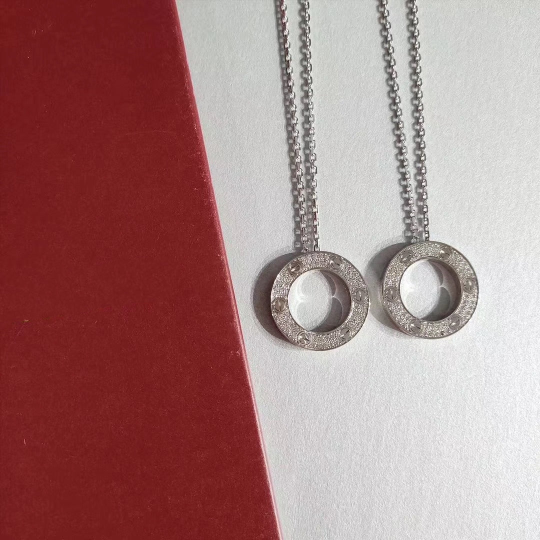 [Elowen jewels ]LOVE-HALSKETTE VERSTELLBAR SILBER
