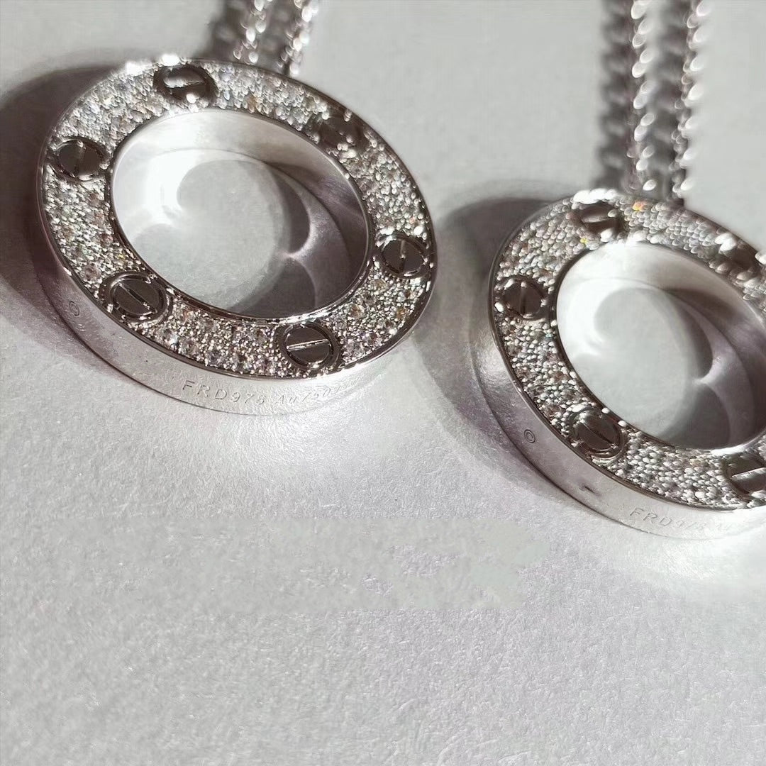 [Elowen jewels ]LOVE-HALSKETTE VERSTELLBAR SILBER