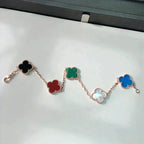 [Elowen jewels ]CLOVER 5-MOTIV-ARMBAND MULTICOLOR