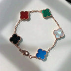 [Elowen jewels ]CLOVER 5-MOTIV-ARMBAND MULTICOLOR