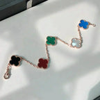 [Elowen jewels ]CLOVER 5-MOTIV-ARMBAND MULTICOLOR