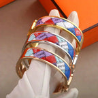 [Elowen jewels ]H-ARMBAND MIT GEPUNKTETEM RAND 12MM