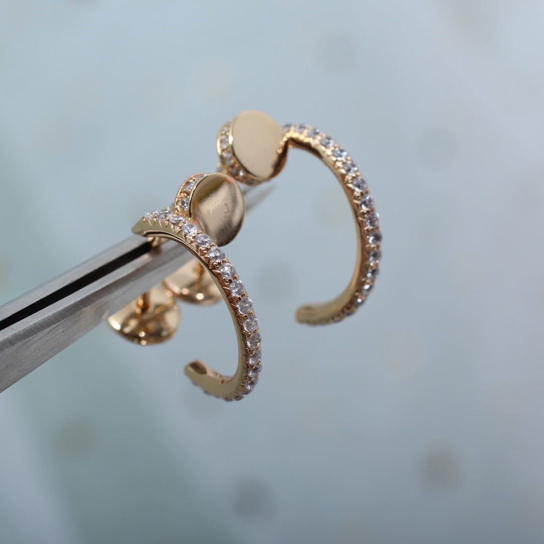 [Elowen jewels ]JUSTE OHRRINGE 12,75MM ROSÉGOLD DIAMANT
