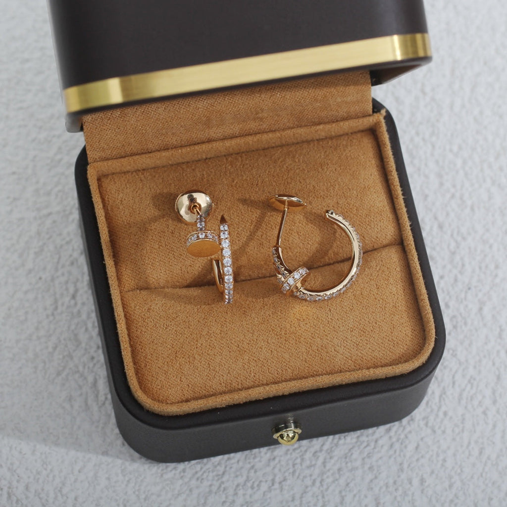 [Elowen jewels ]JUSTE OHRRINGE 12,75MM ROSÉGOLD DIAMANT