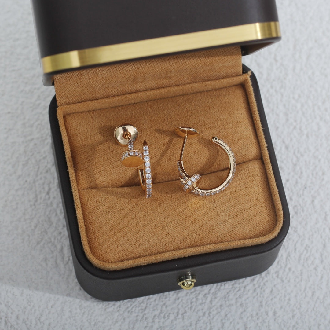 [Elowen jewels ]JUSTE OHRRINGE 12,75MM ROSÉGOLD DIAMANT