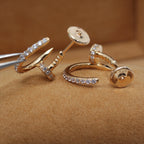 [Elowen jewels ]JUSTE OHRRINGE 12,75MM ROSÉGOLD DIAMANT