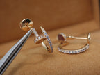 [Elowen jewels ]JUSTE OHRRINGE 12,75MM ROSÉGOLD DIAMANT
