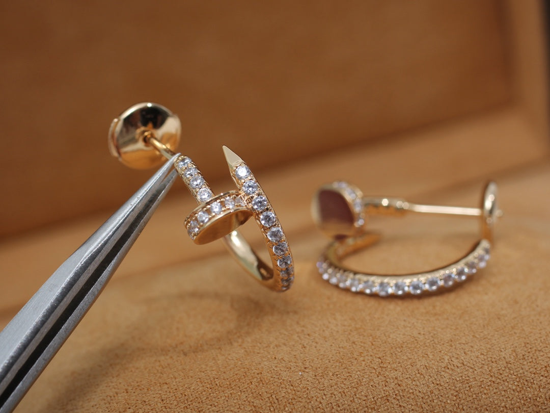 [Elowen jewels ]JUSTE OHRRINGE 12,75MM ROSÉGOLD DIAMANT