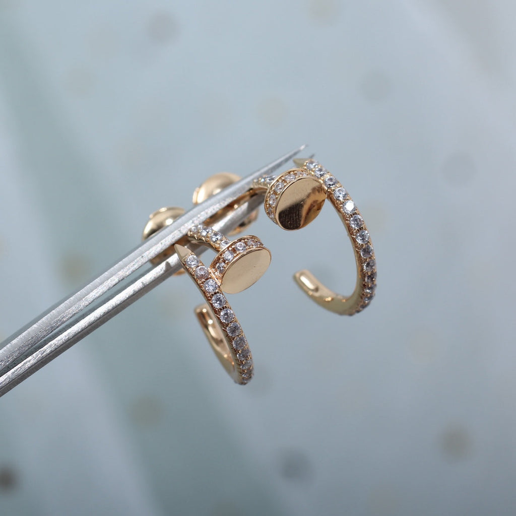 [Elowen jewels ]JUSTE OHRRINGE 12,75MM ROSÉGOLD DIAMANT
