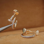 [Elowen jewels ]JUSTE OHRRINGE 12,75MM ROSÉGOLD DIAMANT
