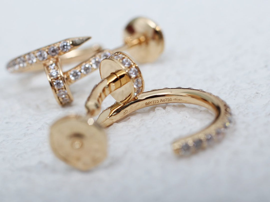 [Elowen jewels ]JUSTE OHRRINGE 12,75MM ROSÉGOLD DIAMANT